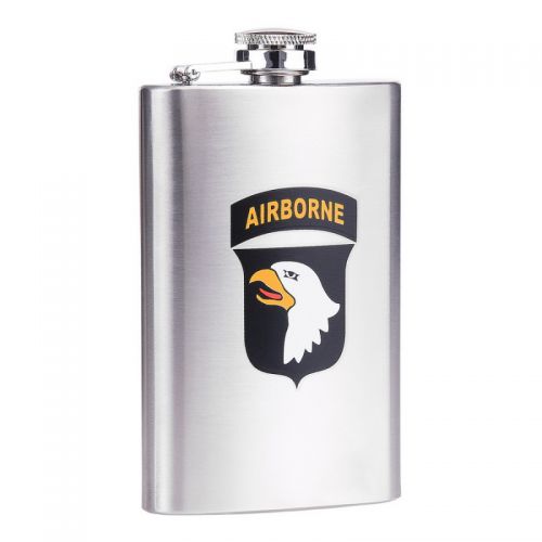piersiówka 101st Airborne Eagle stalowa US 148 ml