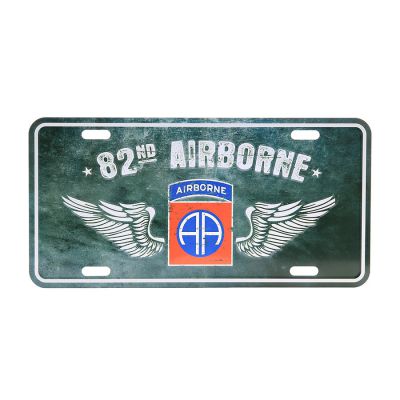 Tablica Rejestracyjna Aluminiowa 82nd Airborne