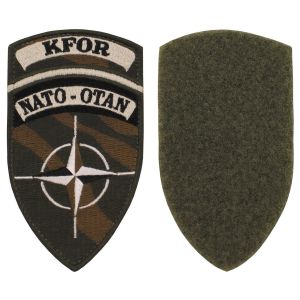 Naszywka KFOR  NATO-OTAN  Podszyta rzepem nowa