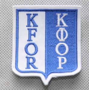 Naszywka KFOR - nowa - kontrakt - oryginał