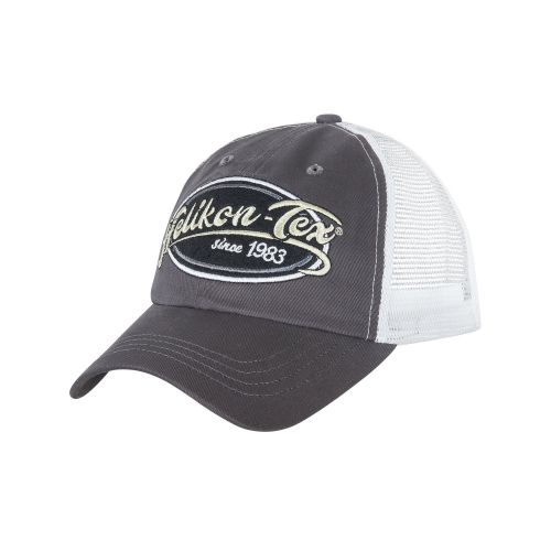 Czapka Trucker Logo Cap - Cotton Twill - Shadow Grey/Biała - HELIKON